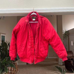 Vintage Eddie Bauer Red Goose Down Coat Puffer Jacket